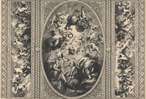 Le plafond de la salle de banquet à Whitehall - Simon Gribelin