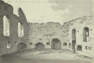 Château de Bamburgh, ruines de la cuisine