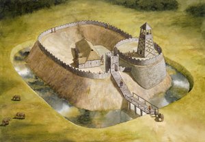 Château de Helmsley, North Yorkshire, 12ème siècle, vers 1990-2010