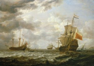 Le Brederode au large de Hellevoetsluis, milieu du 17ème siècle - Simon Jacobsz. Vlieger