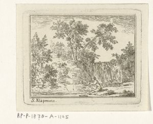 Paysage avec un pêcheur - Simon Klapmuts