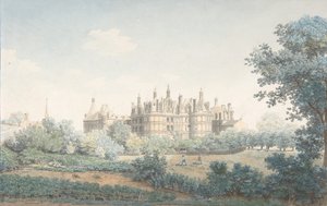 Le Château de Chambord vu du sud-ouest, XVIIIe siècle - Simon Mathurin Lantara
