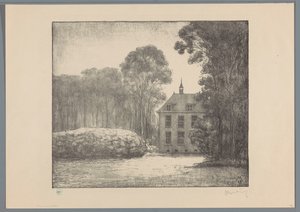 Vue de la ferme sur le domaine De Raephorst