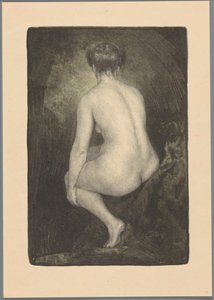 Femme nue assise - Simon Moulijn