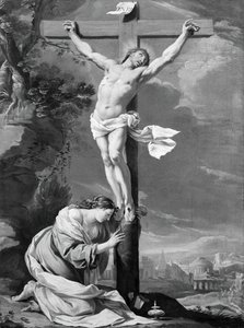 Christ en Croix avec Marie Madeleine, 1640-1650 - Simon Vouet