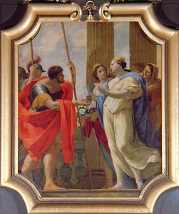 Polydamne donnant à Ménélas et Hélène les médicaments Enula Campana et Moly - Simon Vouet