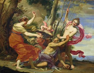 Le Temps vaincu par la jeunesse et la beauté - Simon Vouet