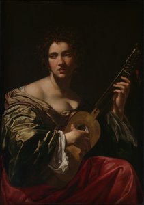 Femme jouant de la guitare