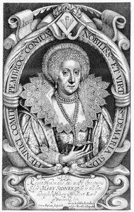 La très honorable et vertueuse Lady Mary Sidney, épouse du défunt Henry Herbert, comte de Pembroke, publié par Sudbury et Humble, 1618 - Simon de Passe