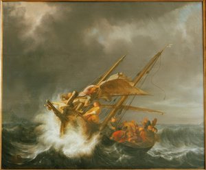 Christ et les disciples dans la tempête sur le lac