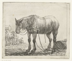 Cheval de travail au repos