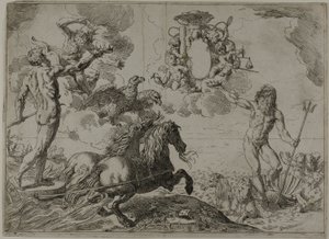 Jupiter, Neptune et Pluton Offrant leurs Couronnes aux Armes du Cardinal Borghese