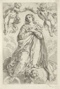Couronnement de Marie sur un croissant de lune