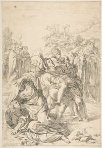 Saint Benoît exorcisant un démon, vers 1637-1639 - Simone Cantarini