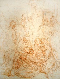 La naissance de la Vierge - Simone Cantarini