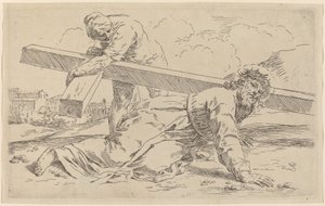 Le portement de croix - Simone Cantarini