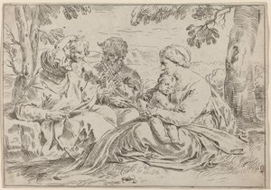 La Sainte Famille - Simone Cantarini