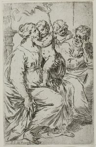 La Sainte Famille - Simone Cantarini