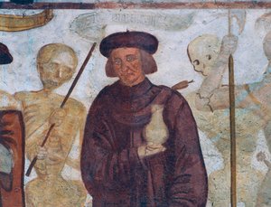 La Mort avec le Docteur (détail) - Simone II Baschenis