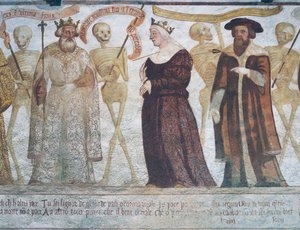 La mort avec le roi, la reine et le docteur (détail)