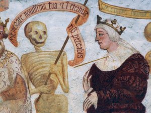 La mort avec la reine, (détail)