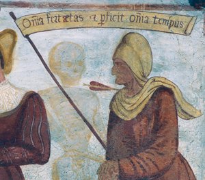 La Mort avec la vieille femme (détail) - Simone II Baschenis