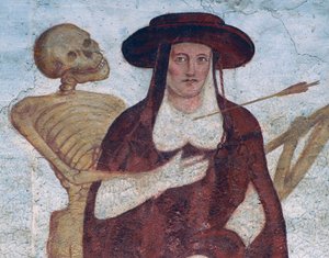 Le cardinal et la mort (détail de La Danse macabre)
