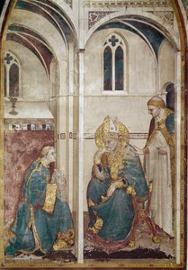 Vie de Saint Martin de Tours : Saint Martin en méditation - Simone Martini