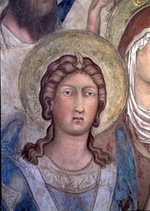 Maesta : peut-être Saint Michel - Simone Martini