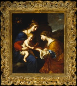 Le mariage mystique de Sainte Catherine - Simone Pignoni