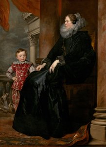 Une noble génoise et son fils - Sir Anthony van Dyck