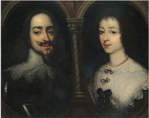 Double portrait du roi Charles Ier et de la reine Henriette Marie