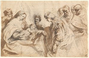 Le mariage mystique de Sainte Catherine - Sir Anthony van Dyck