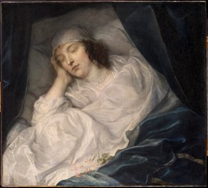 Venetia, Lady Digby, sur son lit de mort - Sir Anthony van Dyck