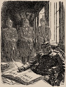 Fantômes à Versailles. Punch, 7 mai 1919