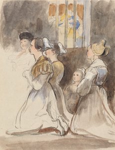 Un groupe de femmes à la messe