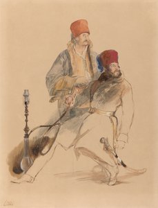 Capitaine Leigh et son dragoman - Sir David Wilkie