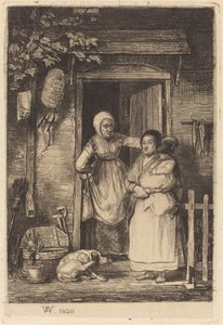 La porte du cottage - Sir David Wilkie