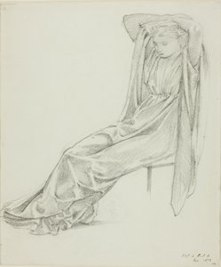 Figure féminine assise
