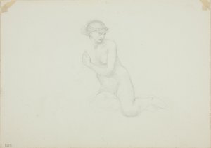 Femme nue assise - Sir Edward Burne Jones