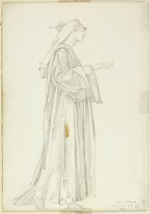 Étude de pèlerin pour le Romaunt de la Rose