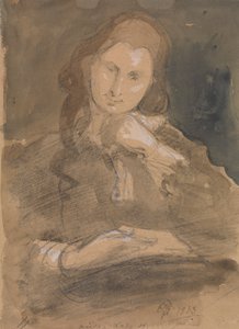 Étude de portrait de Martha, Lady Hayter - Sir George Hayter
