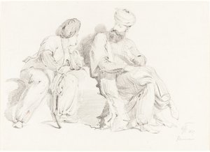 Deux hommes en tenue orientale - Sir George Hayter