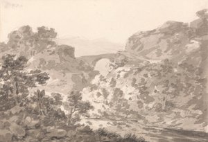 Pont sur un ruisseau, nord du Pays de Galles - Sir George Howland Beaumont seventh Baronet