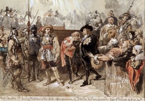 Charles Ier quittant Westminster Hall après son procès, 1870 - Sir John Gilbert
