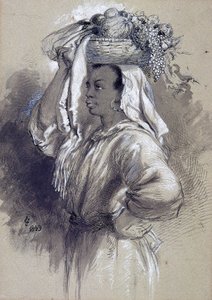 Fille avec des fruits, 1849 - Sir John Gilbert