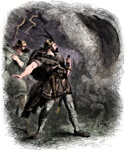 Macbeth et Banquo rencontrant les trois sorcières