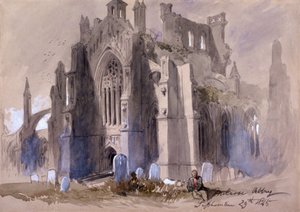 Melrose Abbey - Sir John Gilbert