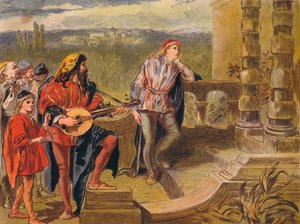 Le musicien chante dans Les Deux Gentilshommes de Vérone : Acte IV Scène II - Sir John Gilbert