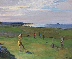 Le parcours de golf, North Berwick - Sir John Lavery